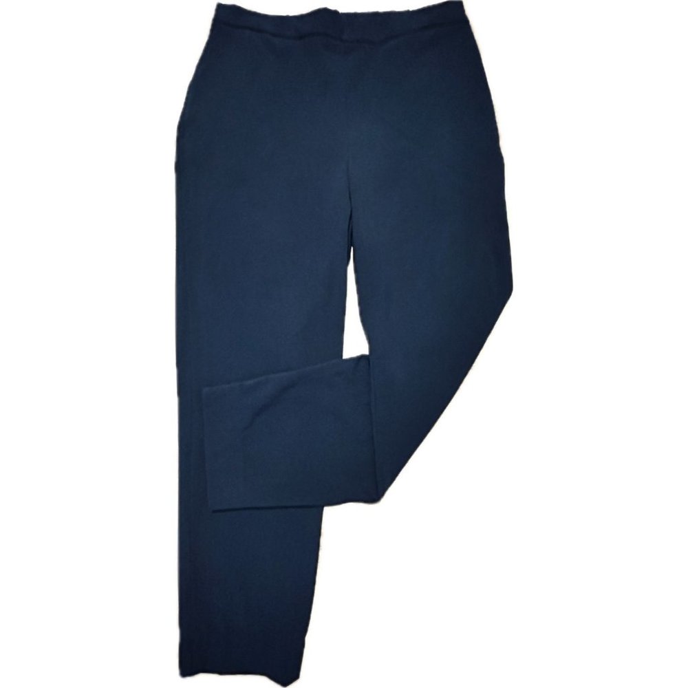 Banana Republic Womens Isola Nights Pull on Tapered Pants Sz 8 Navy Blue Cropped